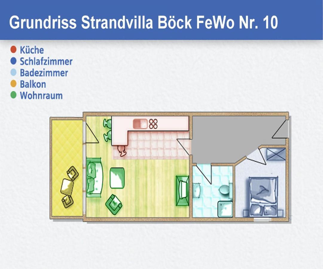 Strandvilla Boeck Fewo 10 Strandnah, Balkon, Meerblick Glowe Dış mekan fotoğraf